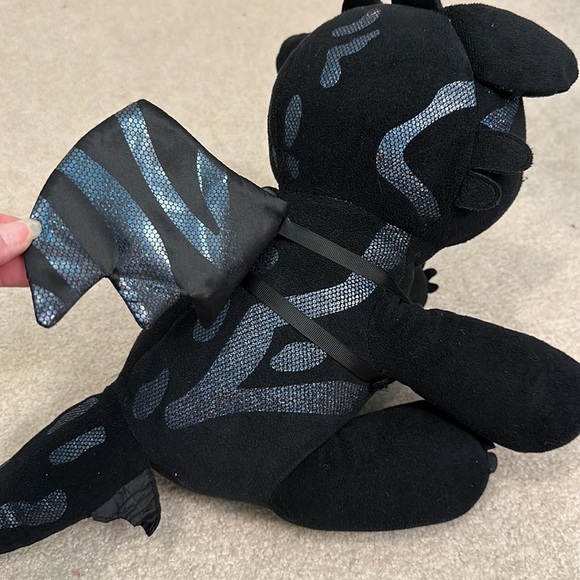 Build A Bear | How To Train Your Dragon Toothless Plush Black Tail BAB Stuffed - Picture 5 of 5